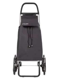 Chariot de courses 6 roues Rolser Saquet noir 43L H. 107 x l. 47,5 x P. 39,5cm