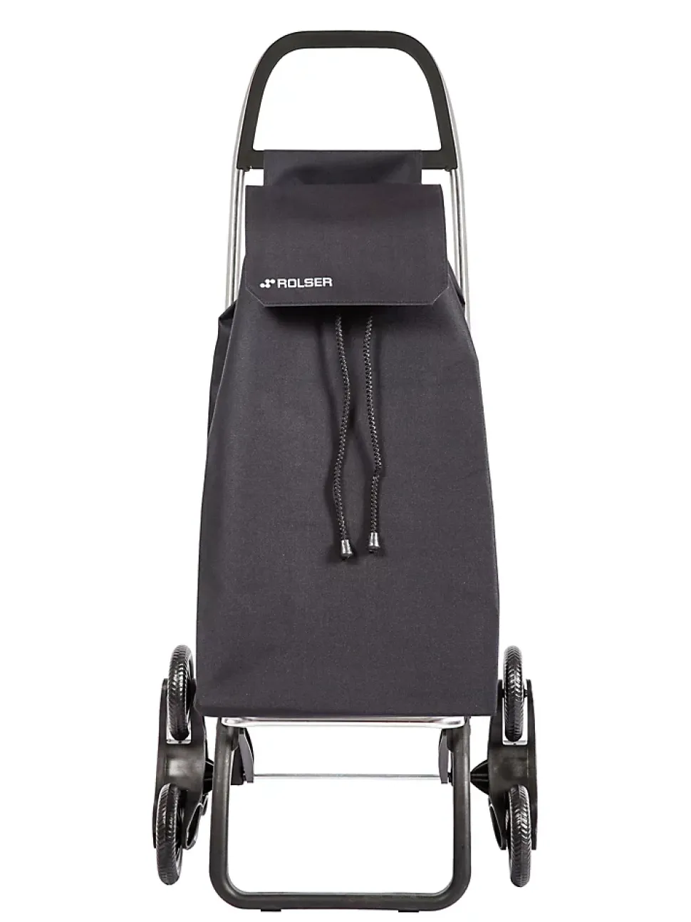 Chariot de courses 6 roues Rolser Saquet noir 43L H. 107 x l. 47,5 x P. 39,5cm