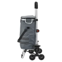 Chariot de courses Neef gris foncé en.casa