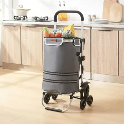 Chariot de courses Neef gris foncé en.casa