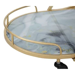 CHARIOT MÉLANGE VERRE MARBRE CM71X45.5X84.5