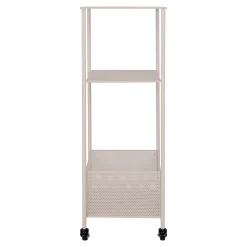 Chariot Métallique Torres avec 3 Étagères en Acier - Dimensions 35x35x106 cm