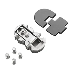 Charnière centrale avec cache PACTA noir métalisé mat - SALICE - FRCK59RXXX0