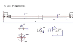 Charnière compas B GoodHome, 1 pièce