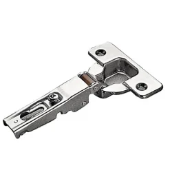 Charnière invisible à visser non clipsable droite finition argent - SALICE - C9A6C99