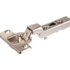 Charnière invisible à visser Intermat pour porte à moulure - Hettich - Angle d'ouverture 95 degré - Entraxe 52 mm - Coudure 9,5 mm