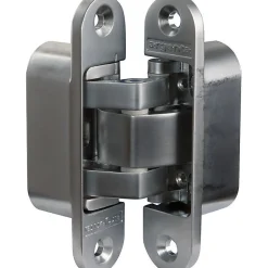 Charnière invisible zamak chromé mat - 95 x 23 mm - Small - Argenta