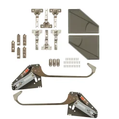 Charnière pliante A pour façade à fermeture amortie Enden 40/60°, 2 pièces