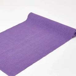Chemin de table en coton uni, violet - HOMESCAPES
