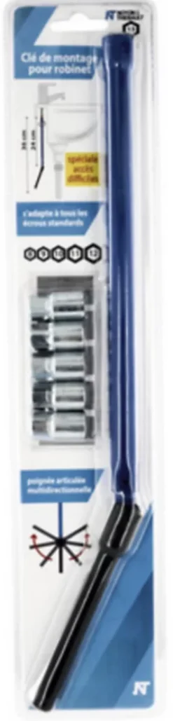 Clé de robinet pour Ø9, Ø10, Ø11 et Ø13 mm Noyon et Thiebault