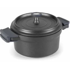 Cocotte 20 cm en fonte d'aluminium avec couvercle