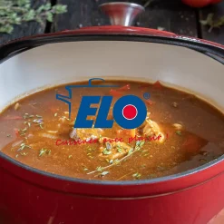 Cocotte en fonte émaillée 26 cm rouge cerise 4.5 L Elo