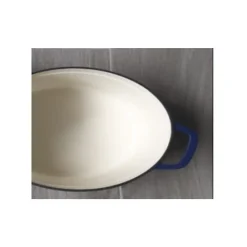 Cocotte fonte massive - GSW - BLUE MAGIC - 33 x 25 cm - Ovale - Induction - Bleu