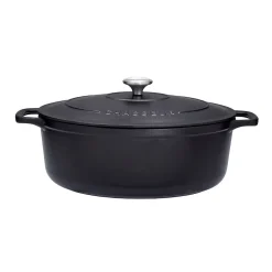 Cocotte ovale 33 cm chasseur noir interieur noir
