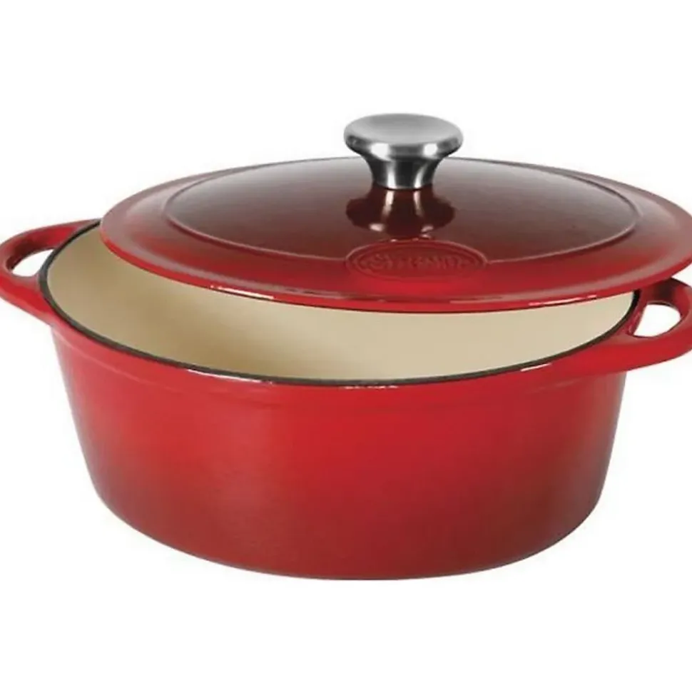 Cocotte ovale en fonte d'acier émaillée 36 cm - 9 L