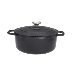 Cocotte ronde 20 cm chasseur noir interieur noir