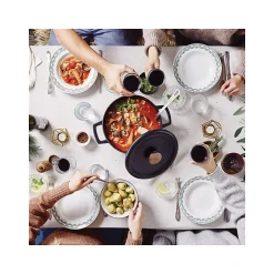 Cocotte ronde BEKA Nori fonte emailee 26 cm 5 L Noir