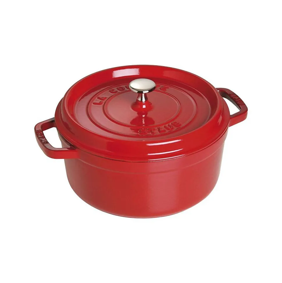 Cocotte ronde en fonte émaillée Zwilling 24 cm cerise 3,8 L