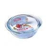 Cocotte ronde Pyrex 1,6 L modèle 1450096 en verre borosilicate avec couvercle