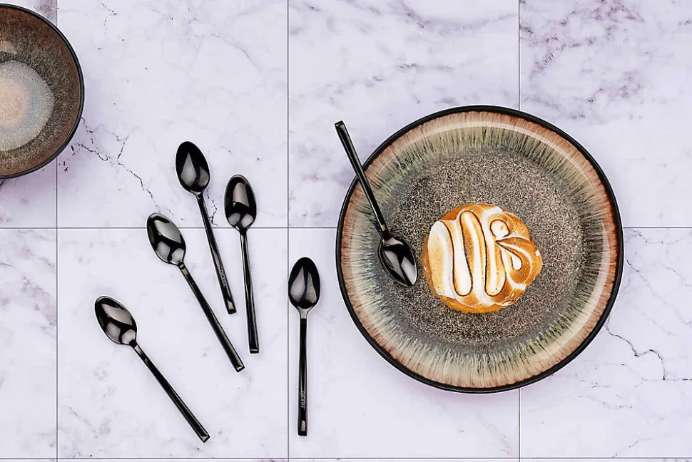 Coffret 6 petites cuillères OLAF - Black