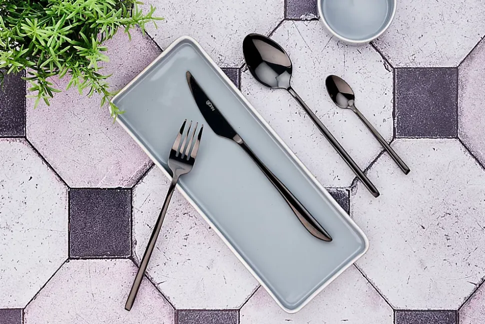 Coffret 6 petites cuillères OLAF - Black