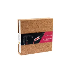 Coffret avec tire-bouchon High Tech et aérateur de vin Noir - Uncork Noir par Koala