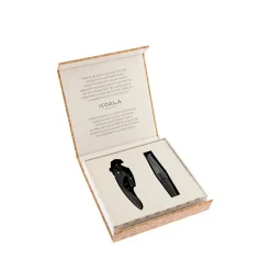 Coffret avec tire-bouchon High Tech et aérateur de vin Noir - Uncork Noir par Koala