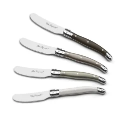 Coffret bois 4 tartineurs mixés Multicolore - Tradition par Lou Laguiole