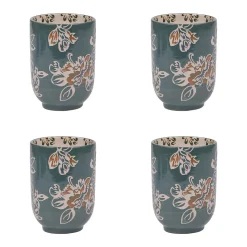 Coffret de 4 gobelets Faustine 7,8 cm