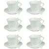 Coffret de 6 tasses et sous tasses Libra 10 cl