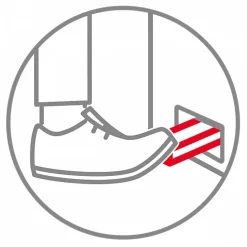 Collecteur à pédale 90 L + porte - couvercle vert