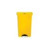 Collecteur déchets à pédale Slim Jim 50 litres - Jaune