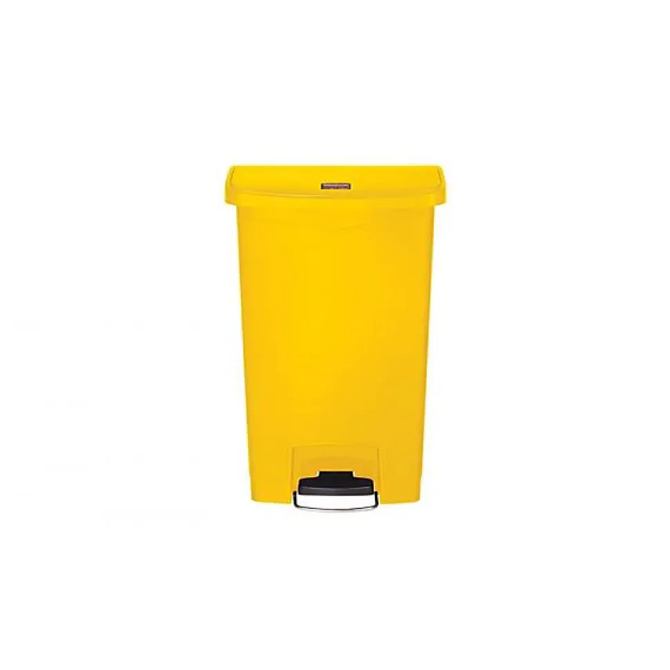 Collecteur déchets à pédale Slim Jim 50 litres - Jaune