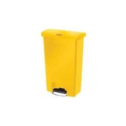 Collecteur déchets à pédale Slim Jim 50 litres - Jaune