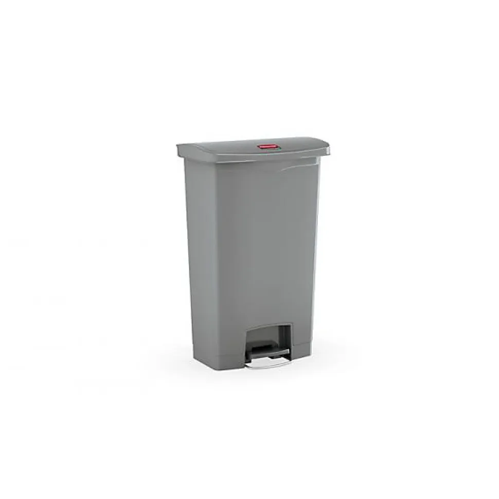 Collecteur déchets à pédale Slim Jim 50 litres - Gris