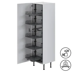 Colonne coulissante 5 niveaux GoodHome Enden Pèbre 60 cm