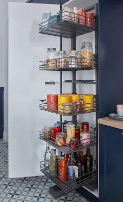 Colonne coulissante 5 niveaux GoodHome Enden Pèbre 60 cm