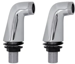 Colonnette pour mitigeur bain/douche sur baignoire, chrome, Edouard Rousseau