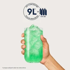 Concentrés SODASTREAM - Lot de 6 concentrés Menthe sans sucres - Jusqu'a 54L de boissons - 440 ml