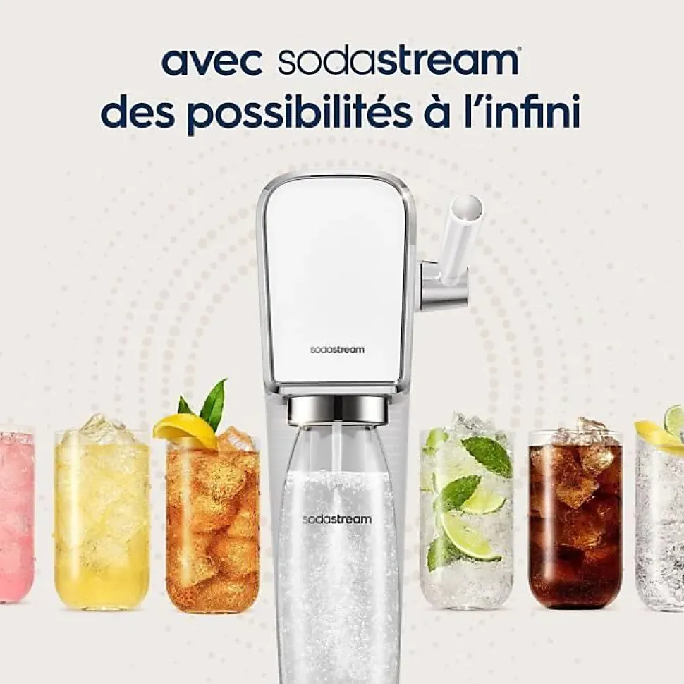 Concentrés SODASTREAM - Lot de 6 concentrés Menthe sans sucres - Jusqu'a 54L de boissons - 440 ml