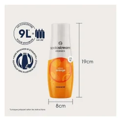 Concentrés SODASTREAM - Lot de 6 concentrés Orange - Jusqu'a 54L de boissons - 440 ml