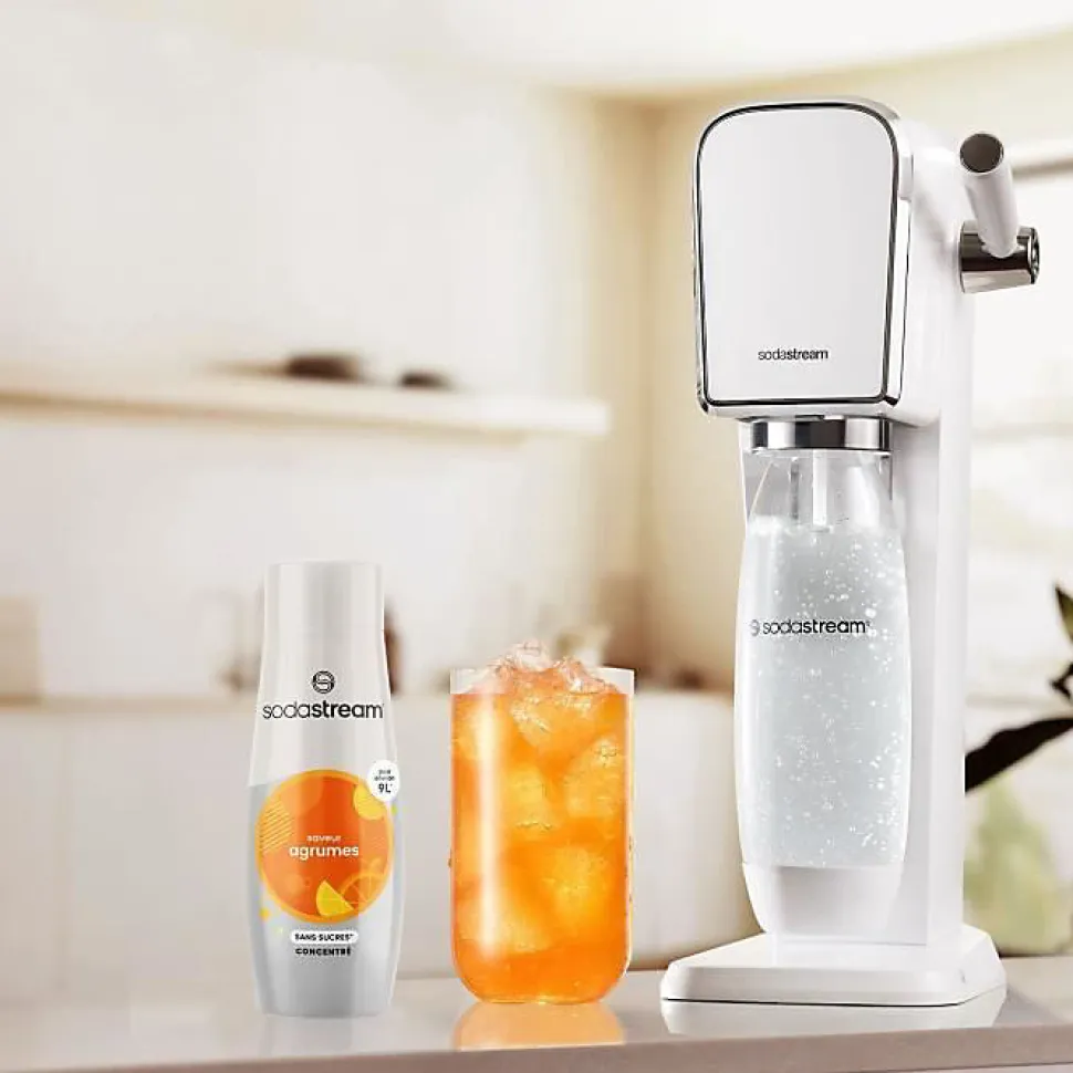 Concentrés SODASTREAM - Lot de 6 concentrés Agrumes sans sucres - Jusqu'a 54L de boissons - 440 ml