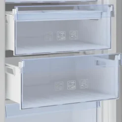 Congelateur Armoire - BEKO série b100 - RFNE290L41WN - Classe E - 256 L - 5 tiroirs - 59,5 x 70 x 171,4 cm - Blanc