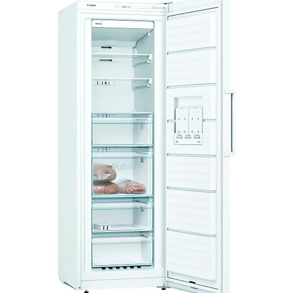 Congelateur Armoire BOSCH GSN33VWEP - - 225 L - Froid no frost multiairflow - L 60 x H 176 cm - Blanc