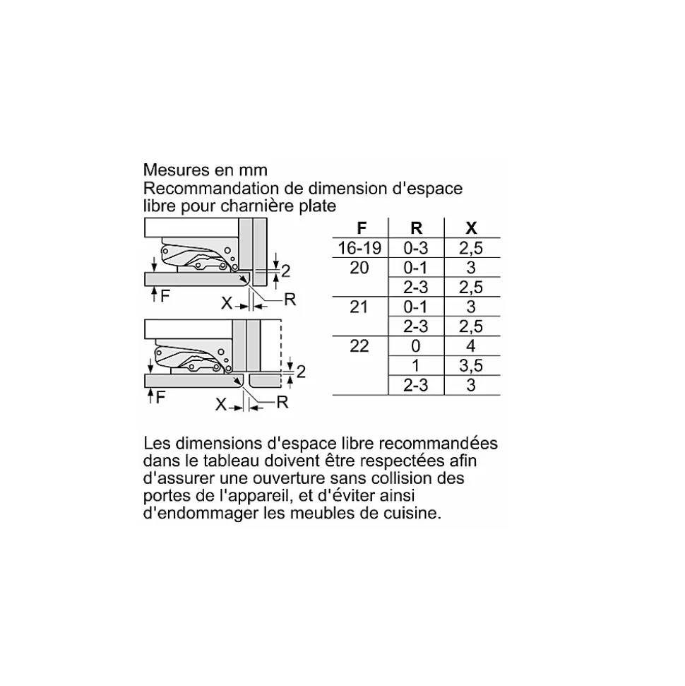 Congélateur intégrable à pantographe 212l Siemens GI81NVEE0