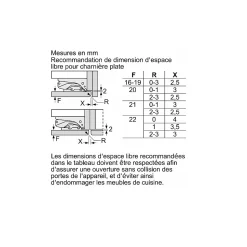 Congélateur intégrable à pantographes 212 Bosch GIN81VEE0