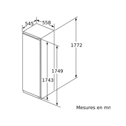 Congélateur intégrable à panthographe 212l blanc Neff GI7813CE0