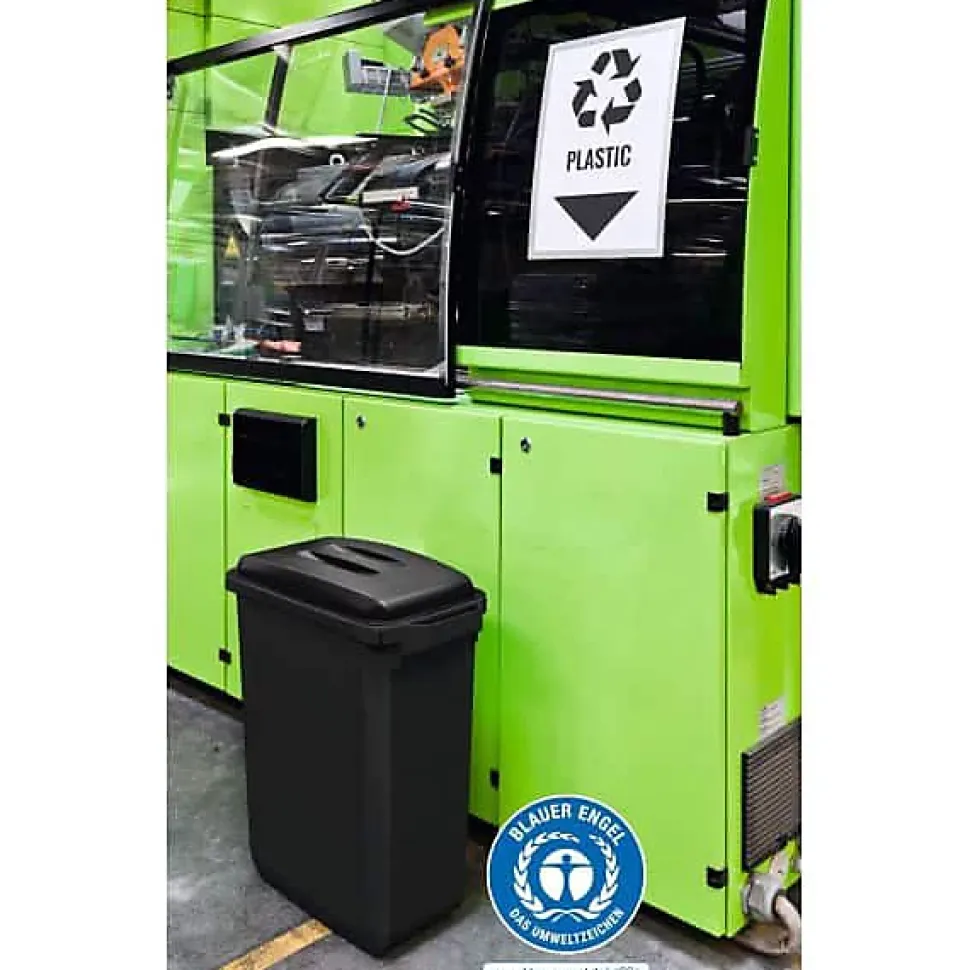 Conteneur à déchets professionnel Durabin Eco 60 litres - Noir