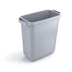 Conteneur à déchets solide rectangulaire 60 litres Durabin - Gris