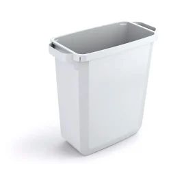Conteneur à déchets solide rectangulaire 60 litres Durabin - Blanc